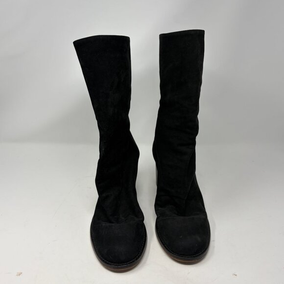 Free People women's Elle Block Heel Boots black suede 39 Portugal - Picture 4 of 12